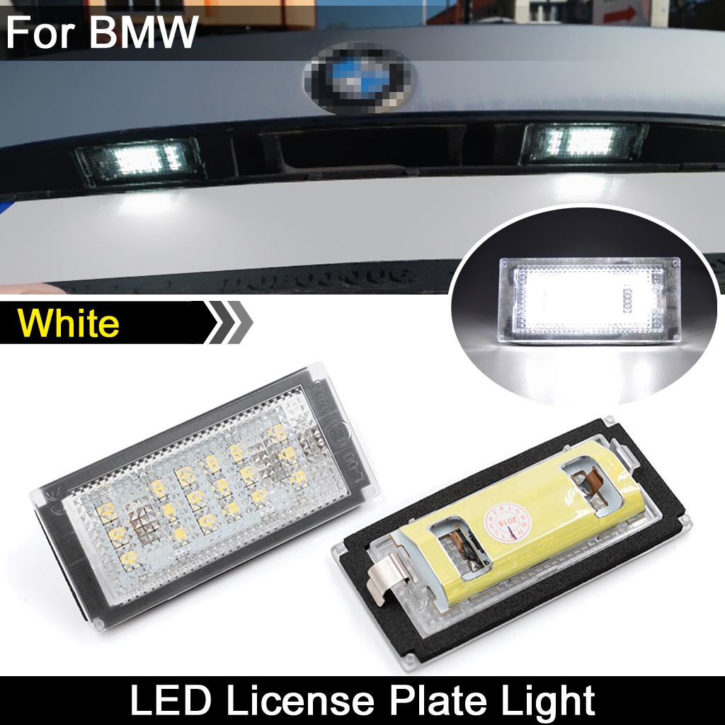 2pcs Putih Lampu Plat Nomor Plat LED Lampu Untuk BMW 3-Series E46 2pintu Facelift M3 Facelift 2004-2006