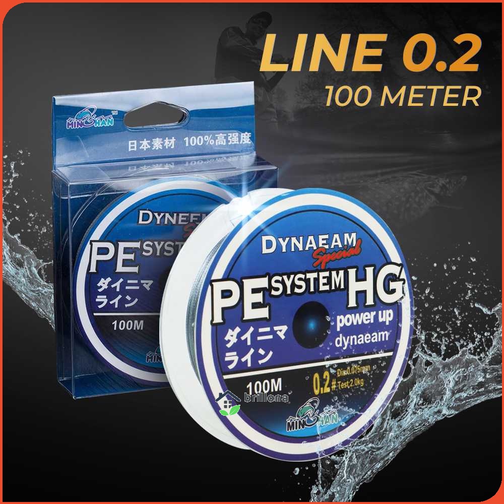 MINHAN DYNAEMA Senar Pancing Power Up Braid Line 100 Meter - FM10