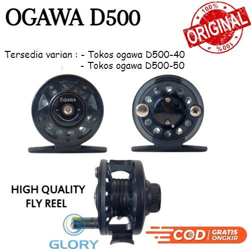Reel Tokos Ogawa D500 40 50 Rel Gulungan Senar Pada Joran Pancing Tegek Mini /Rell Ukelan Spining Ri