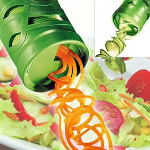 Alat Pembuat Garnish Maker Pemotong Serut Sayur Spiral Veggie Twister