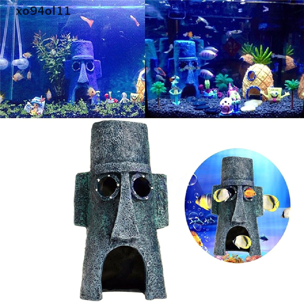 Xo Mainan Boneka Mini Figure Bob Ornamen Ikan Aquarium Untuk Akuarium Ikan OL