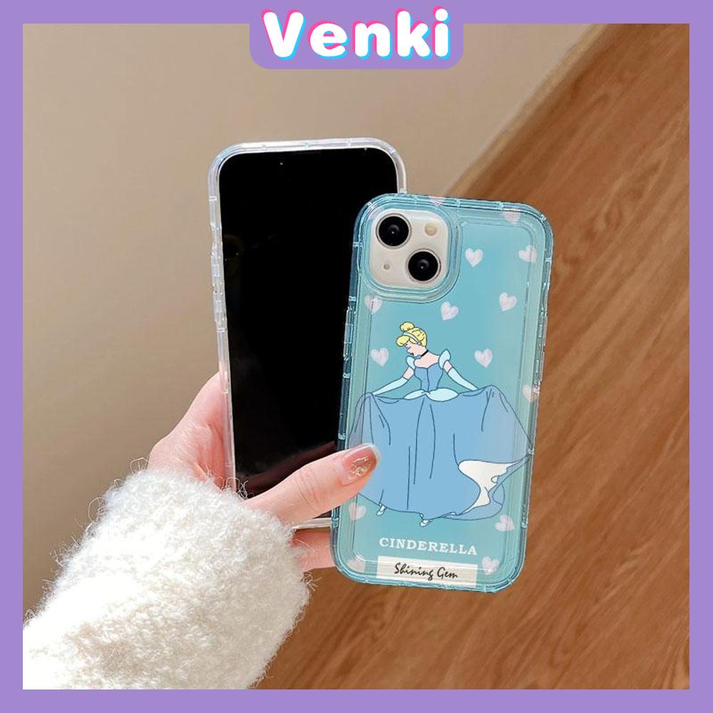 Case For iPhone 14 Pro Max Soft TPU Jelly Airbag Case Cute Cartoon Princess Camera Protection Shockproof For iPhone 14 13 12 11 Plus Pro Max 7 Plus X XR