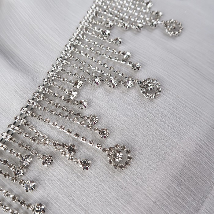 Payet Rangkai Veronica | Kristal Swarovski Cantik Mewah Import Jahit Tempel Fancy Bridal Rhinestone 