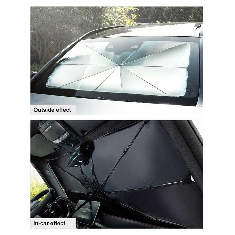 Sun Shade Cover Kaca Mobil Pelindung Matahari UV 145x79cm Alat Mobil Burnhilda