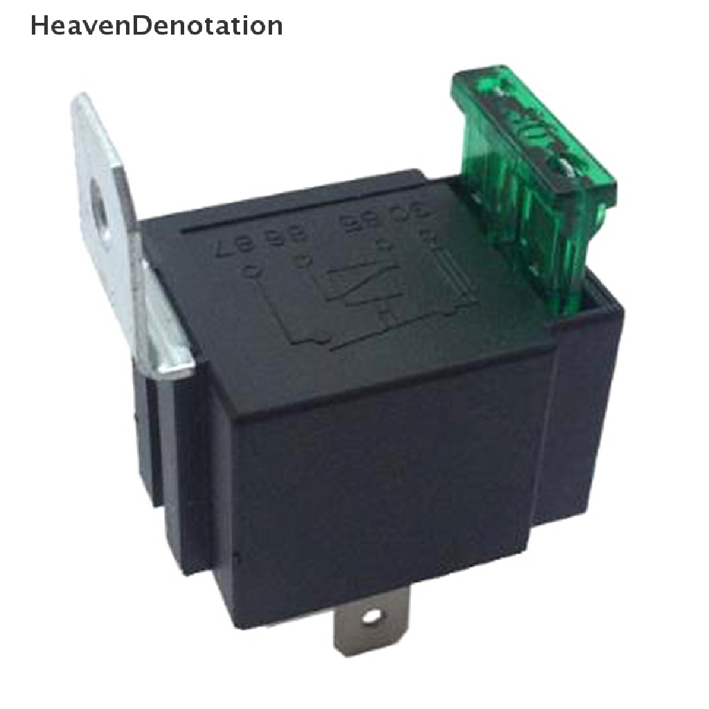 [HeavenDenotation] 12v 30A Mobil Auto Otomotif Heavy Duty Relay 4Pin Fuse Menyatu On/Off SPST HDV