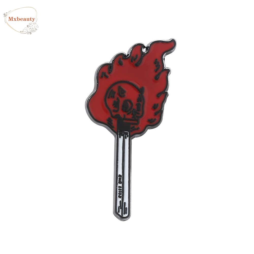 Mxbeauty Match Bros Kreatif Kerah Bros Aksesoris Perhiasan Hell Matches Lapel Pin Lencana Pin Enamel Pin