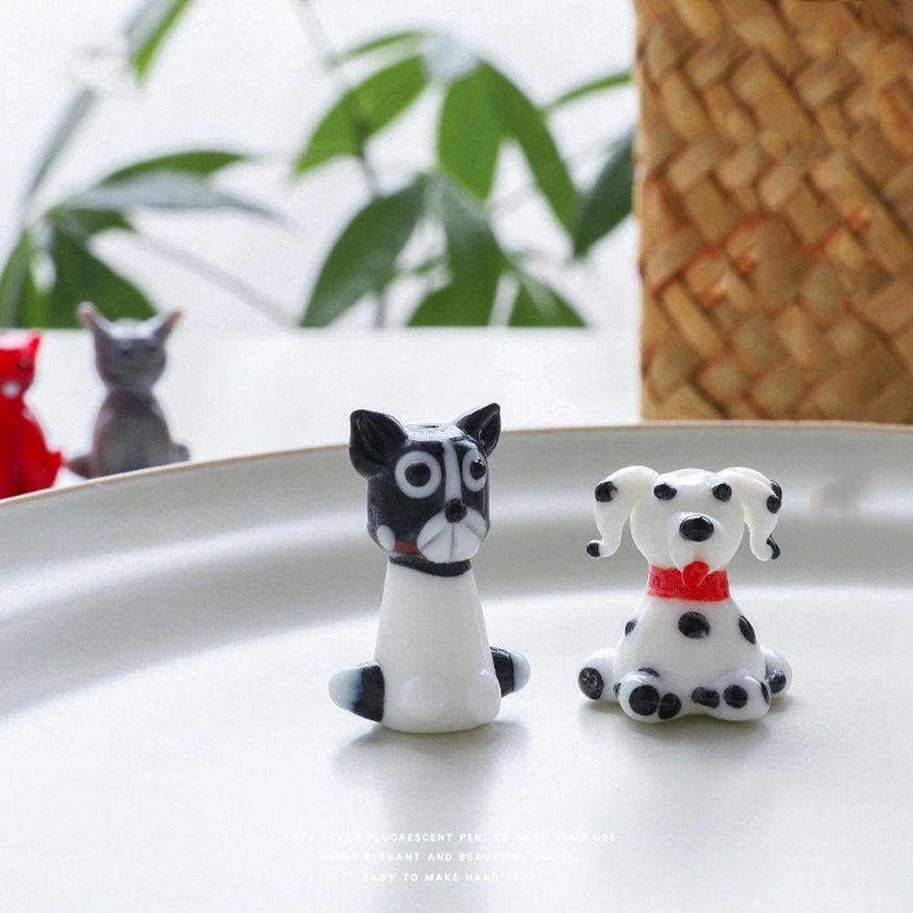 Patung Anak Kucing Agustina Patung Miniatur Kecil Ala Jepang Ruang Tamu Handmade Properti Fotografi Kitten Animal Hewan Ornamen