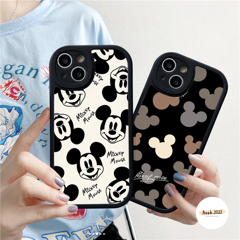 Couple Case Oppo A17K A78 A95 A57 A96 A5 A16E A7 A55 A58 A16K A77s A12 A17 A15 A16 A5s A3S A74 A54 A1K A31 A76 A16s A9 Reno 85z 5F 7Z 8T 7 5 Kartun Lucu Mickey Mouse Sarung Soft Cover