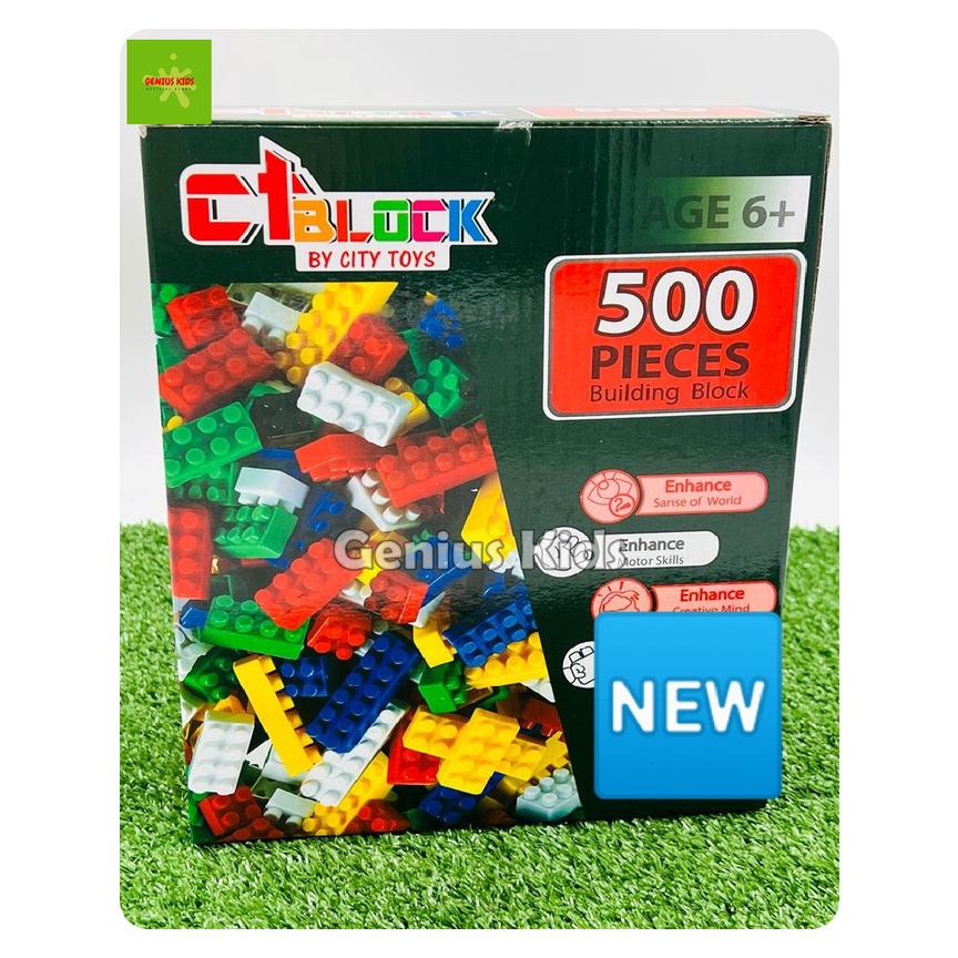 Gnius Kids Mainan Kreatif Anak Block Bricks isi 500pcs Balok Susun
