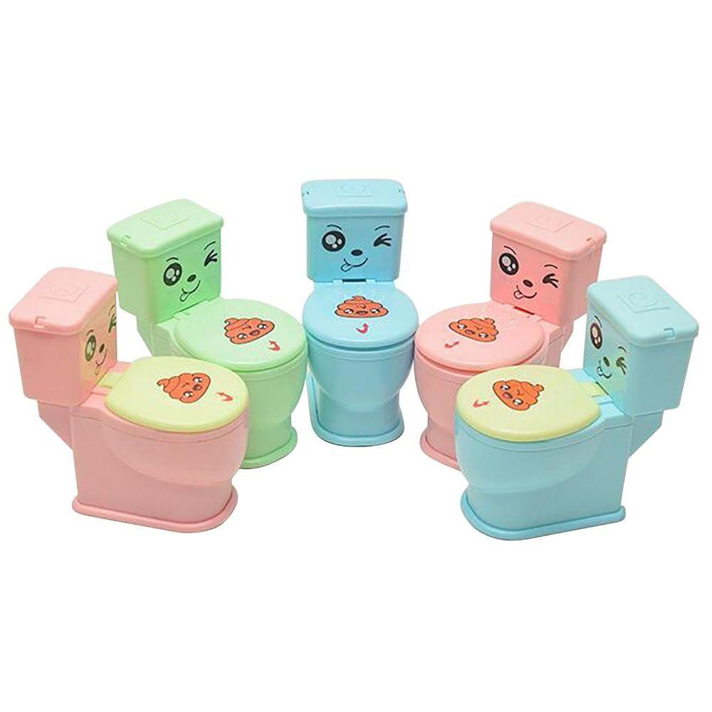 Agustina Mini Sprinkler Toilet Menarik 1pc Permainan Lucu Gimmicks Dan Canda Air Tembak Toilet Aksesoris Rumah Boneka Semprotan Air Trik Mainan