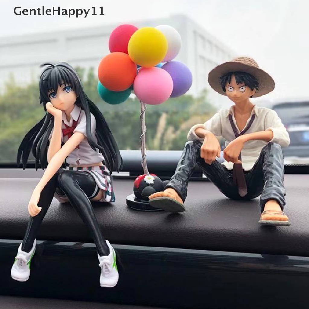 Gentlehappy Dekorasi Mobil Kartun Anime Luffy Yukino Patung Ornamen Auto Air Outlet id