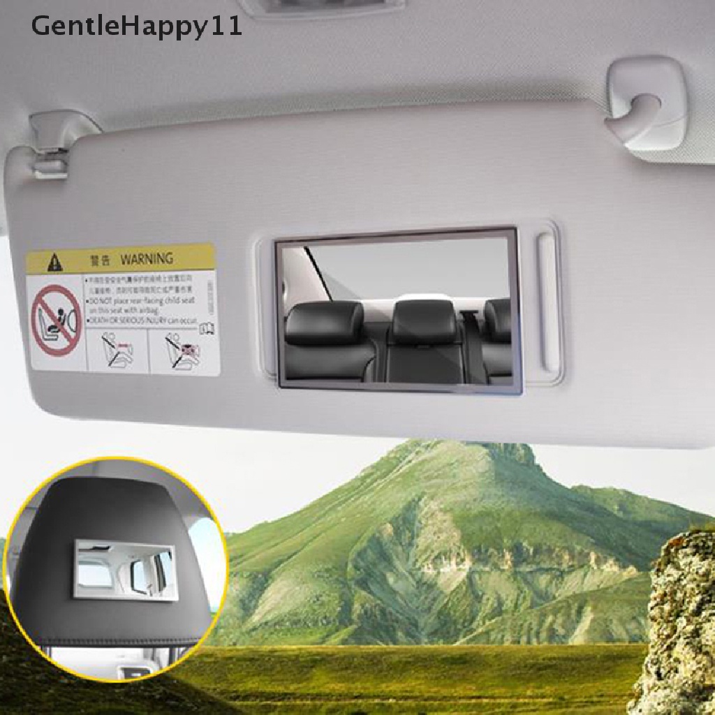 Gentlehappy Sun-Shading Visor Makeup Kaca Cermin Stainless Steel Portable Cermin Interior Mobil id