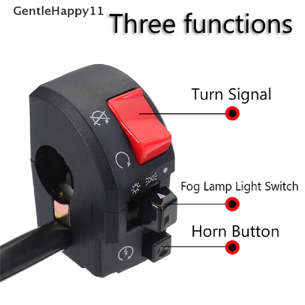 Gentlehappy Tombol Klakson Motor7Per8 &quot;Lampu Kabut Sein Start Stang Control Switch  Id