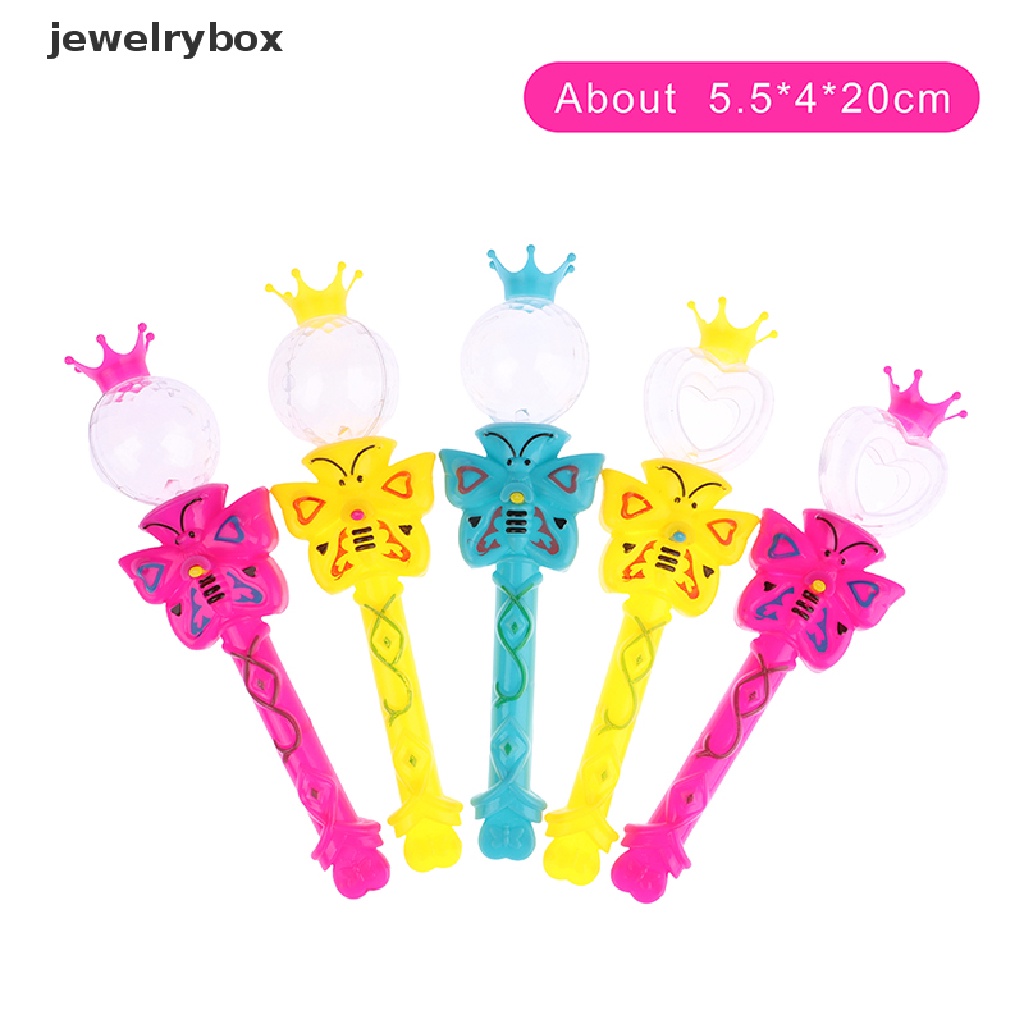 [jewelrybox] Tongkat Ajaib Led Lighg Tongkat Peri Kreatif Gadis Putri Cosplay Alat Peraga Pesta Butik