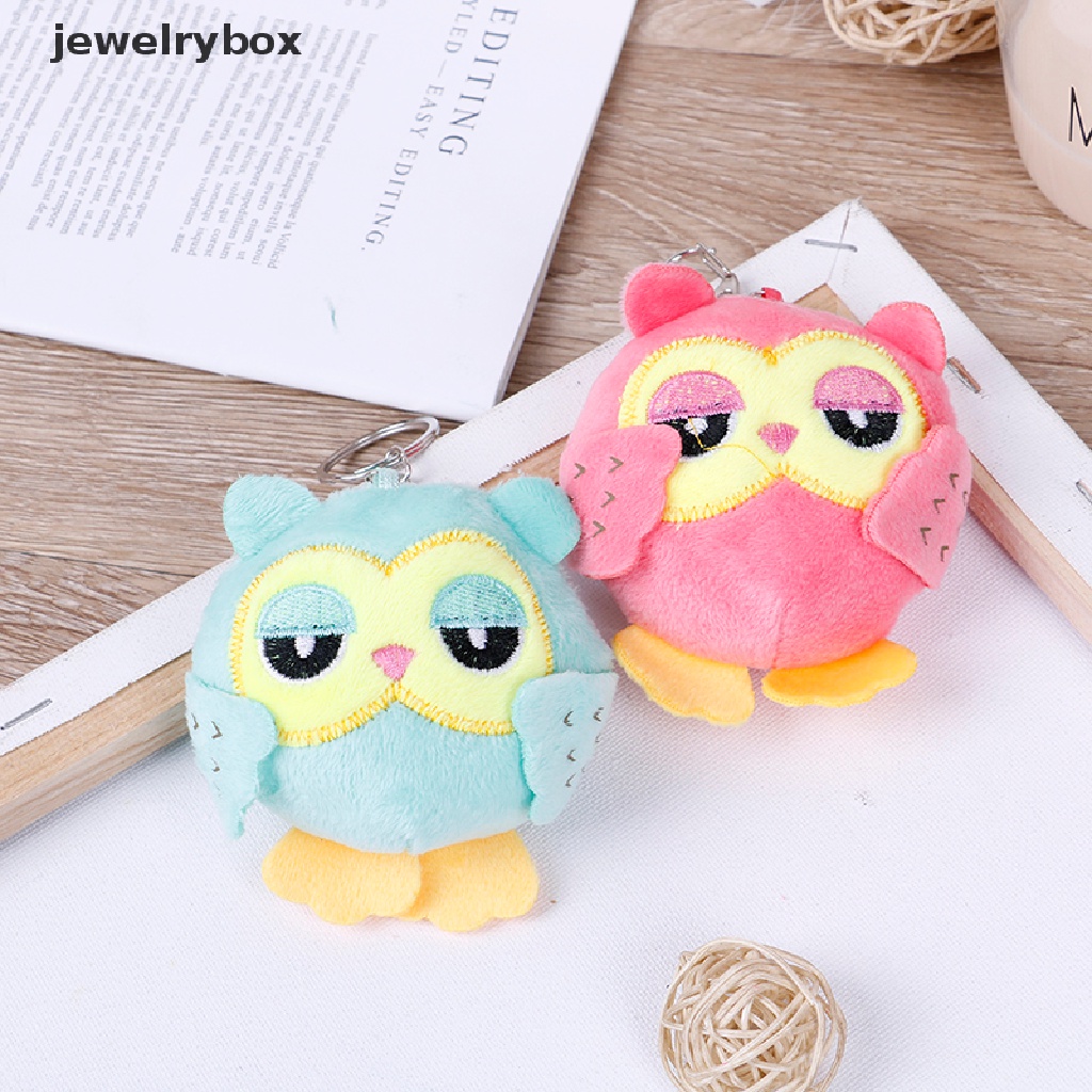 [jewelrybox] 9 cm Gantungan Kunci Mainan Boneka plush stuffed animal owl Mainan Liontin Kecil Boneka Pesta Hadiah Butik