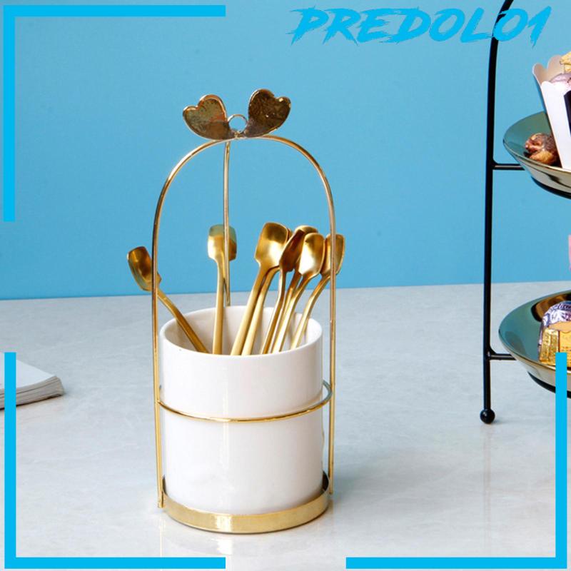 [Predolo1] Utensil Caddy Tongs Whisks Forks Utensil Holder Untuk Dapur Rumah Tangga