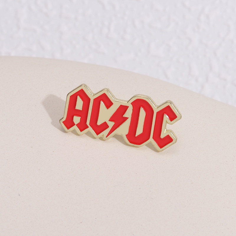 Acdc Bros Band Rock Lencana Retro Heavy Metal Musik Kipas Hadiah Aksesoris Pakaian