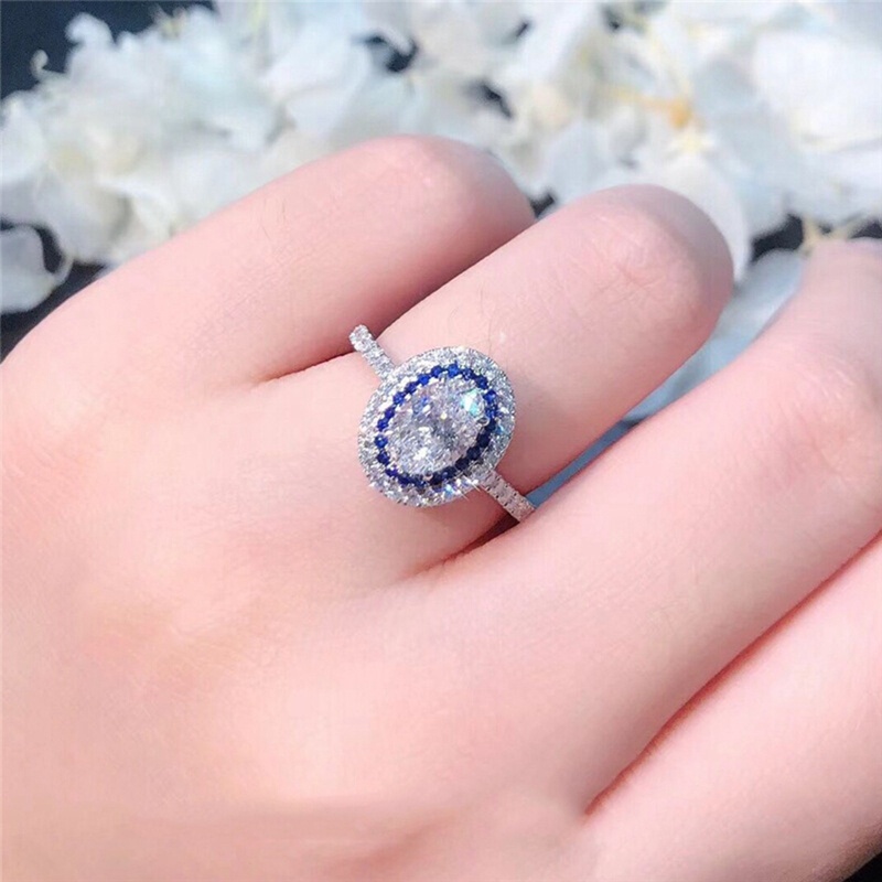 Cincin Kawin Trendi Baru Dengan Cubic Zirconia Briliant Untuk Wanita Temperamen Aksesori Elegan Pertunangan Perhiasan Mewah