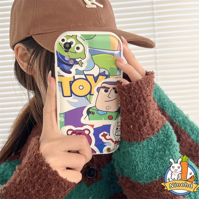 IPHONE Casing Kompatibel Untuk Iphone14 13 12 11 Pro Max X Xr Xs Max8 7 6 6s Plus SE 2020 New Kartun Toy Story Mania Pelindung Lensa Phone Case Air Cushion Bumper Tahan Debu Soft Case