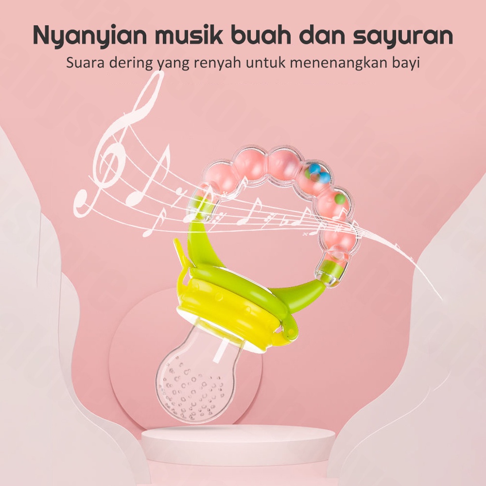 Halo Baby Empeng Dot Buah Bayi/Baby Fruit Feeder Rattle Teether/Dot buah bayi Pacifier Gigitan Bayi