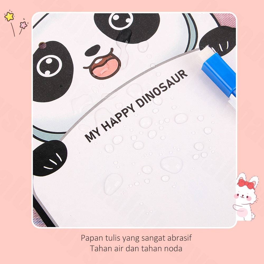 Halo Baby Papan Tulis Mini/ Whiteboard Anak Kecil Mini Bisa Dihapus/Papan Gambar Kartun mengirim pena