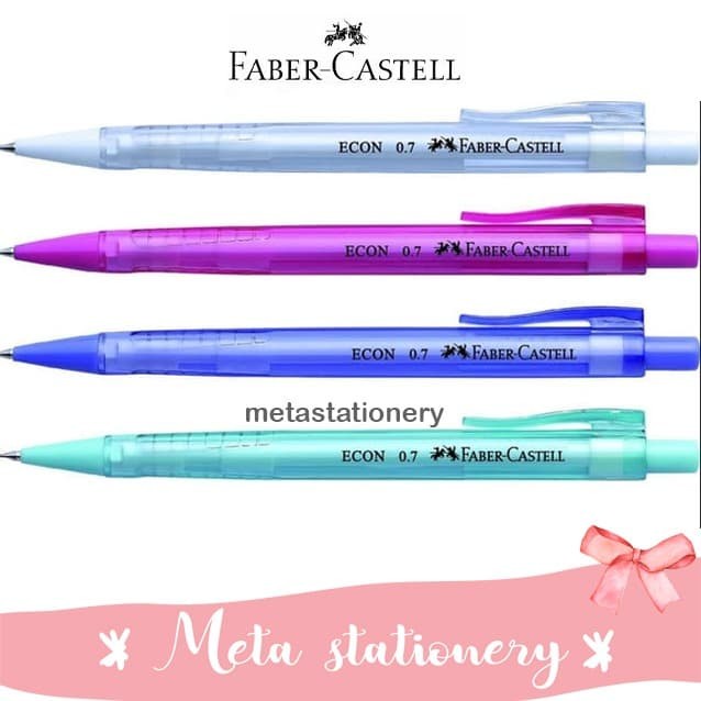 

Pensil Mekanik Econ 0.7mm Faber Castell - Merah Muda