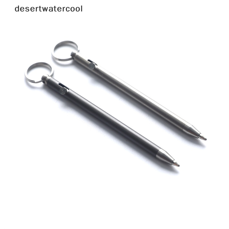 Deid Portable Mini Titanium Pen Gadget Gantungan Kunci Outdoor Praktis Pulpen Lingkungan Martijn
