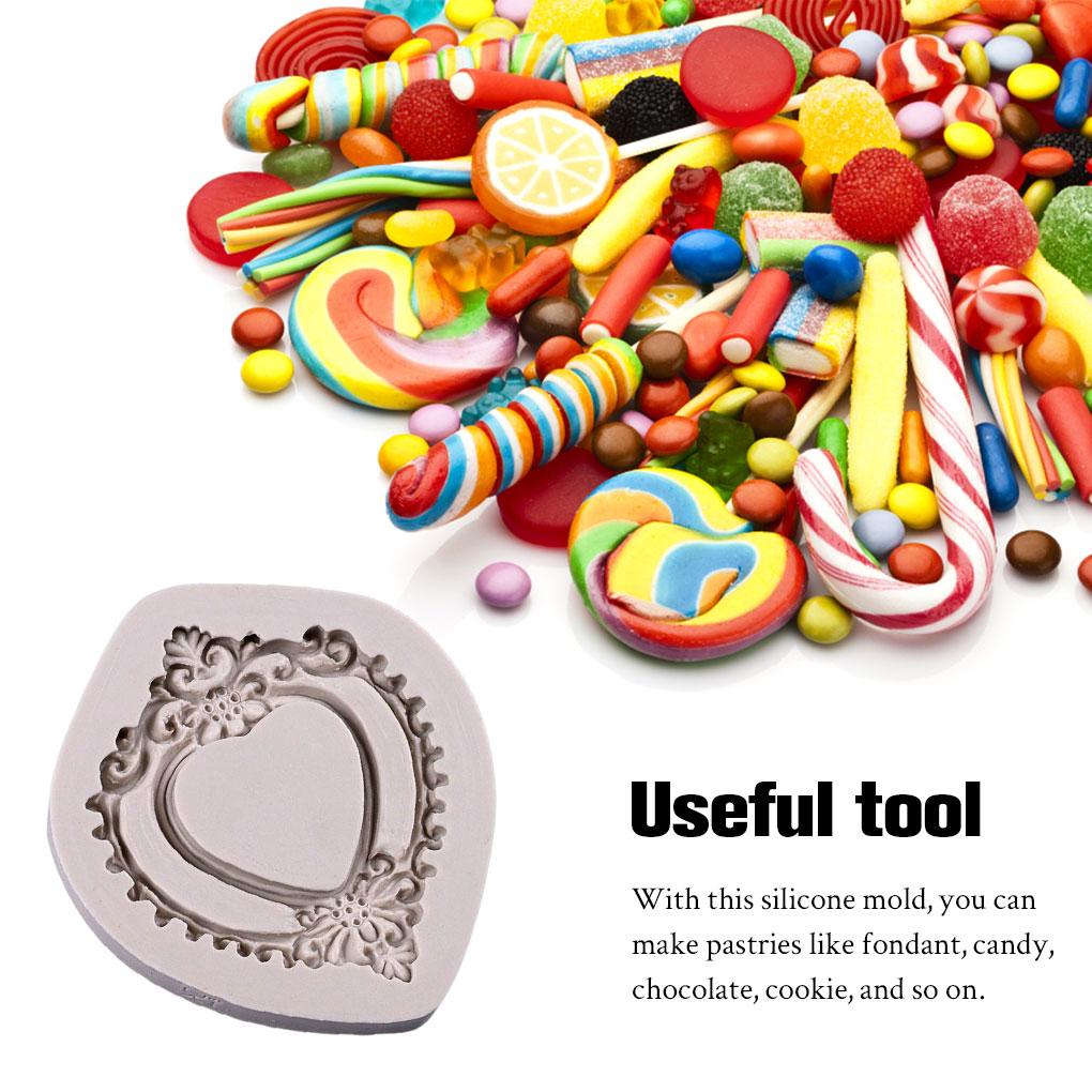 Vintage Kue Fondant Silikon Cetakan Rumah Coklat Biskuit Sugarcraft Cetakan Restoran Reusable Baking Tool Aksesori