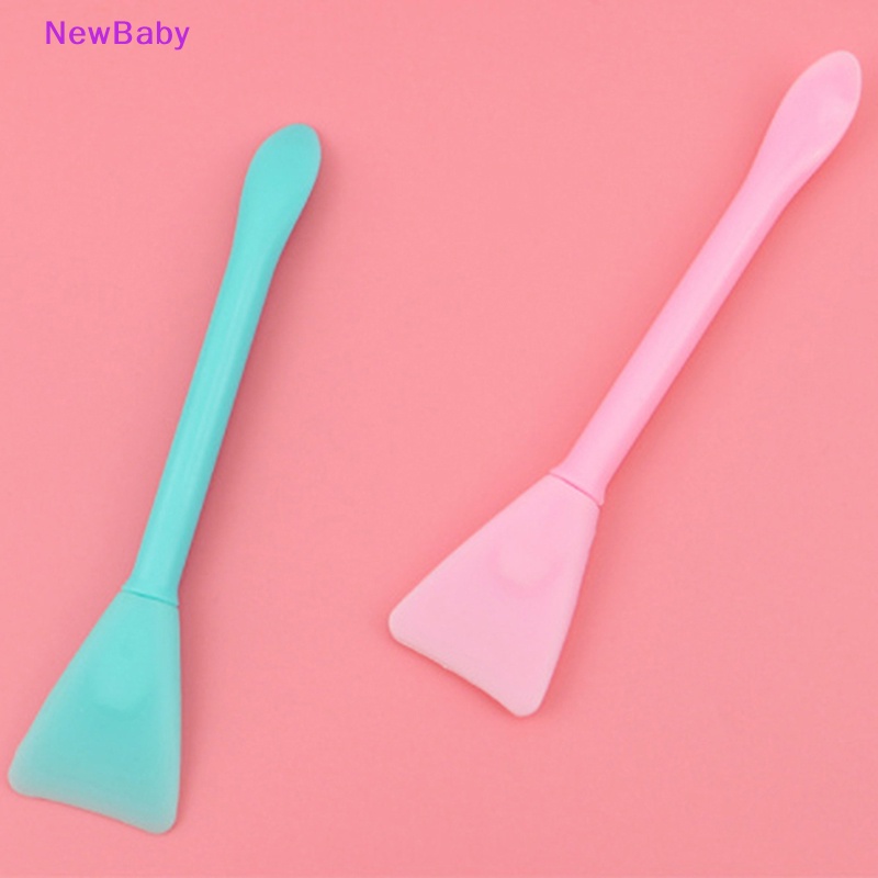 Newbaby 2Pcs Brush Pengaduk Silikon Brush Bubuk Sendok Untuk DIY Cetakan Resin ID