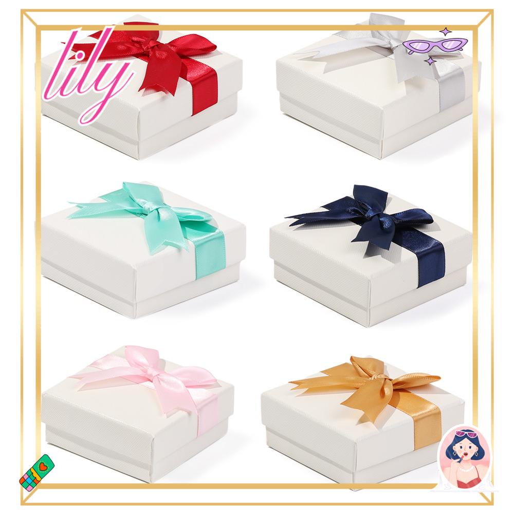 Tempat Perhiasan LILY 6warna Aksesoris Gelang Anting Case Kalung Set Box
