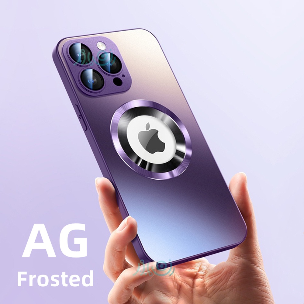 IPHONE Ag frosted Glass Premium Phone Case Untuk Iphone14 13 12 11 Pro Max Case Lensa Pelindung Kamera Matt Back Cover Shockproof Casing