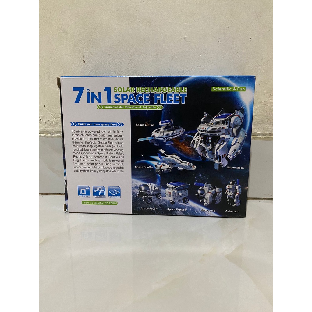 Mainan Lego Astronot solar rechargeable canggih