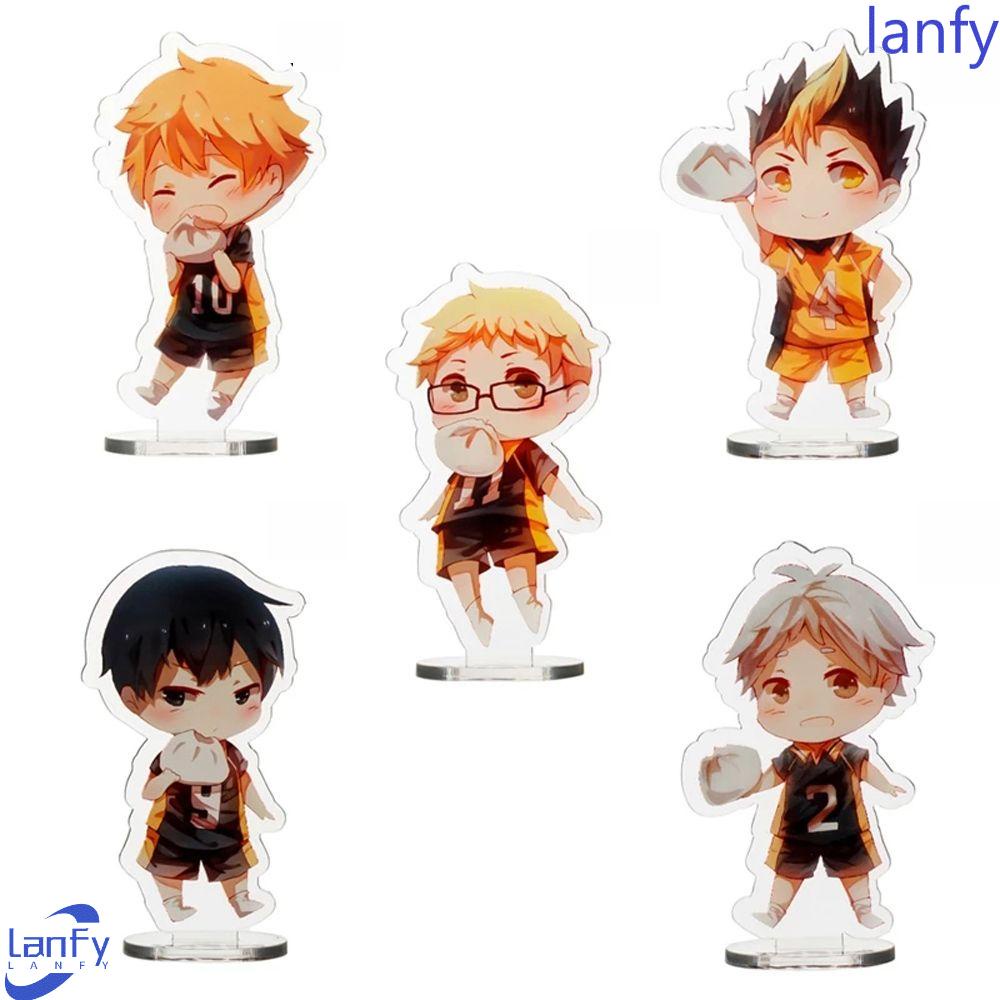 Lanfy Plat Model Akrilik Hadiah Anak Karakter Anime Dekorasi Meja Tokoh Anime Figure Model Ornamen Stand Akrilik