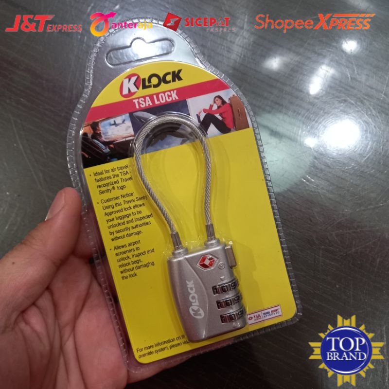 Padlock TSA K-LOCK TSA719 gembok TSA gembok koper