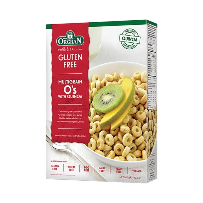 

Orgran Gluten Free Multigrain Breakfast O's with Quinoa 300gr