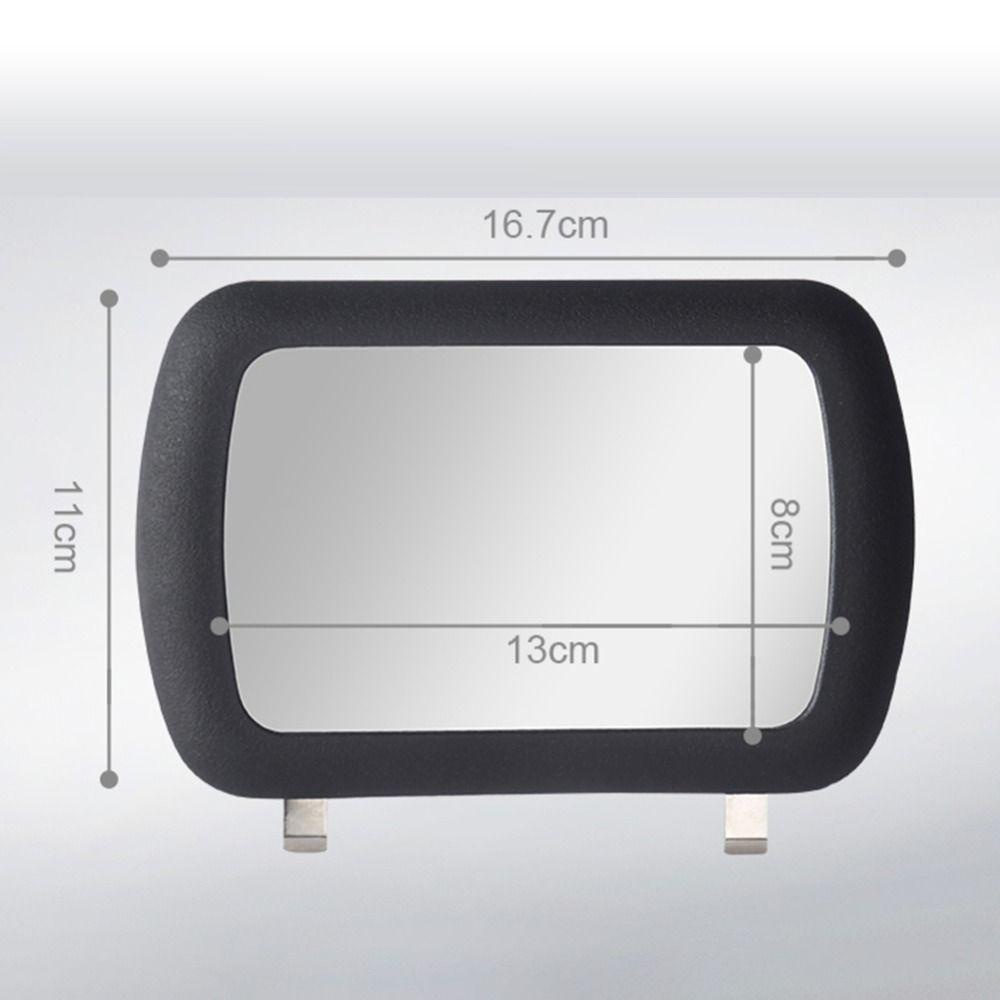 Populer Cermin Kosmetik Sun Visor Mobil PP Makeup Auto Interior Make Up Mirror Portable