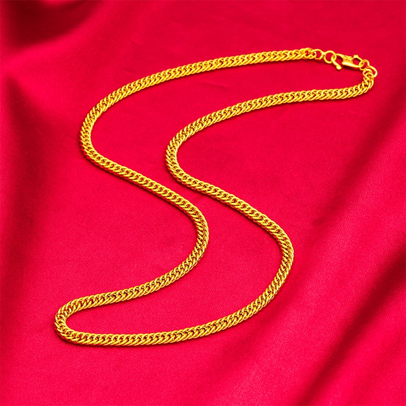 Goldkingdom Aksesoris Perhiasan Fashion Ready Stock Kalung Jepit 50cm Rantai S Pria Dan Wanita