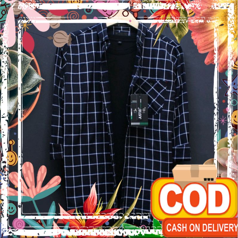 Kemeja Flanel Pria Lengan Panjang kemeja wanita motip kotak kotak Casual Premium Import unisex kemko