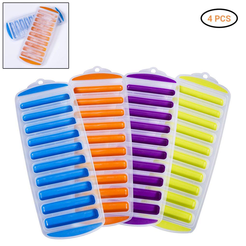 Silicone Ice Stick Cube Tray Mudah Push and Pop Out Cetakan Es Stik Kubus Botol Air Ice Stick Tray Untuk Olahraga Dan Botol Air