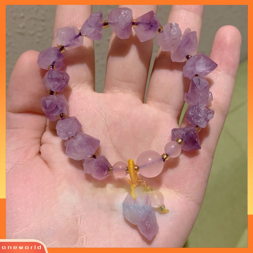 [EONE] Wanita Gelang Gradien Elegan Tembus Bentuk Berbeda Batu Energi Prom Gelang Perhiasan Perempuan