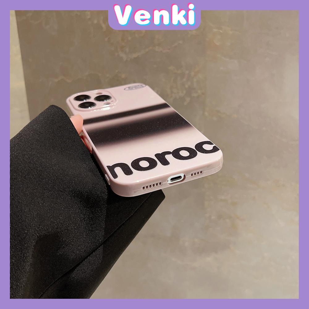 VENKI -For iPhone 11 iPhone Case Cream Glossy Soft Case TPU Shockproof Camera Cover Protection Simple Black Lines Compatible with iPhone 14 13 Pro max 12 Pro Max xr xs max 7 8Plus