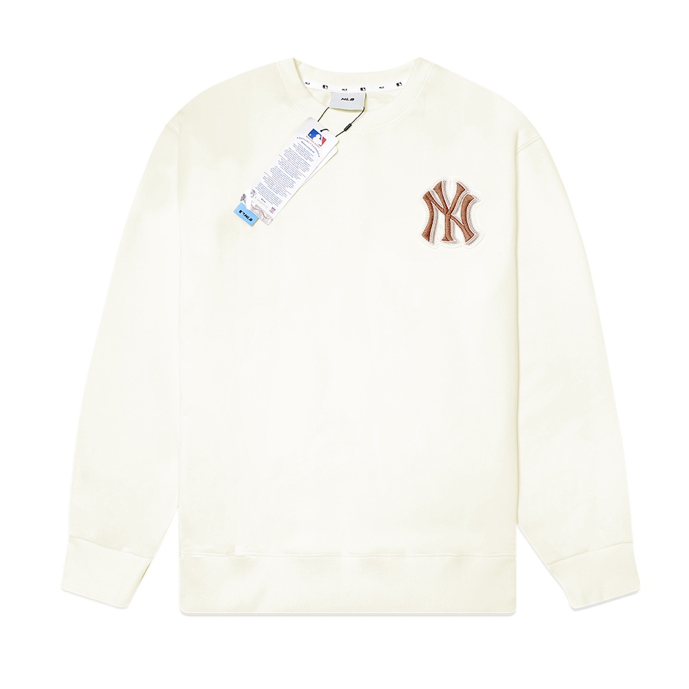 M7B NY Yankees Mega Logo Sweatshirt Beige