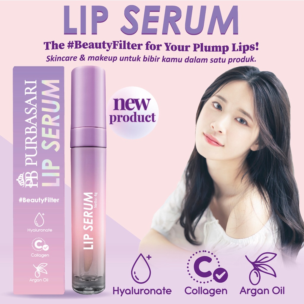 Purbasari Lip Serum / Pelembap bibir - Collagen bibir.