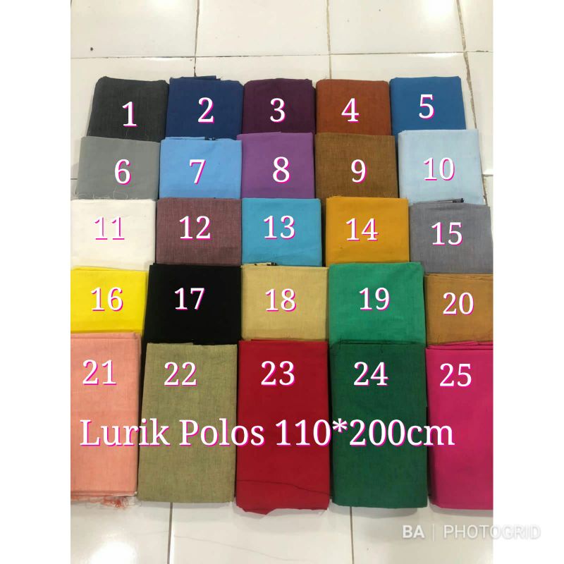 Lurik Katun Lurik Polos 110x200