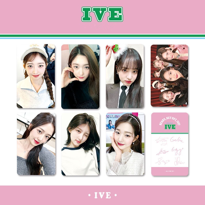 6-7pcs/set IVE Indah Photocards LIZ REI LEESEO WONYOUNG YUJIN GAEUL Lomo Kartu Kpop Postcards Collection