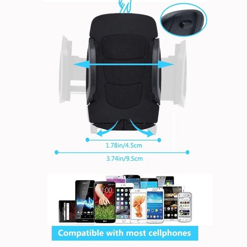 Lanfy Dual Phone Holder Handphone Multi Fungsi Aksesoris Mobil Interior Dekorasi Cradle Dengan Rak Penyangga Dudukan Ponsel Auto Phone Holder