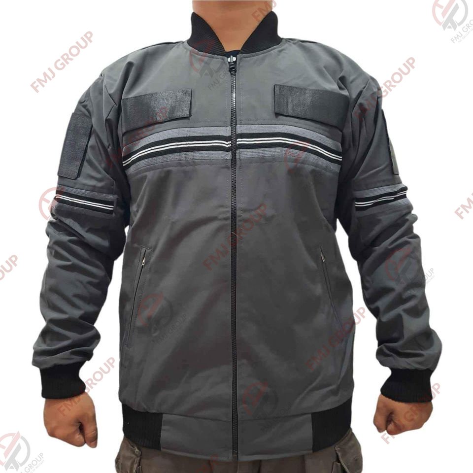 Jaket Bomber Pria Lis Blaster / Jaket Pria Grey