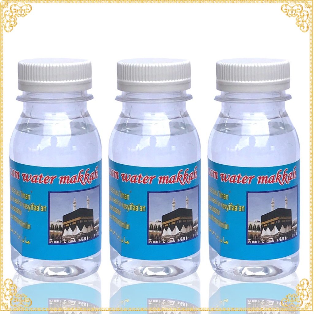 

Air Zam zam 100 ml Asli Original Arab Saudi Untuk Oleh oleh Haji Umroh Souvenir Tanah Suci Haramain