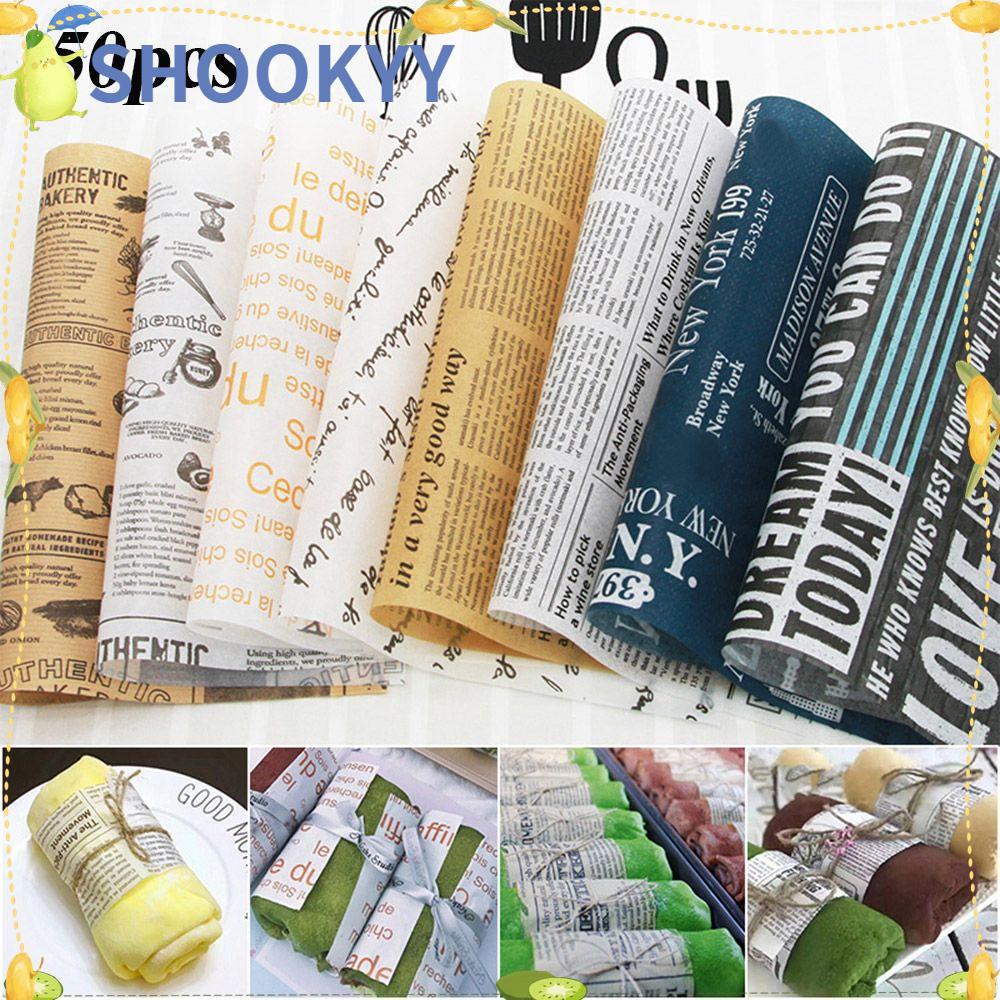 Chookyy 50PCS Wax Paper Sandwich Baking Food Grade Grease-proof