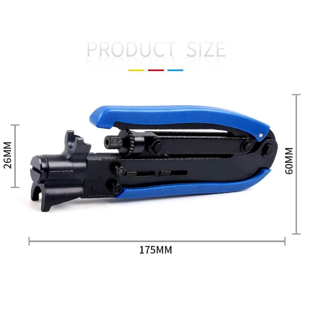 Populer Tang Crimping Alat Kompres Kabel Coax RG59 RG6 Kabel Coaxial Cable